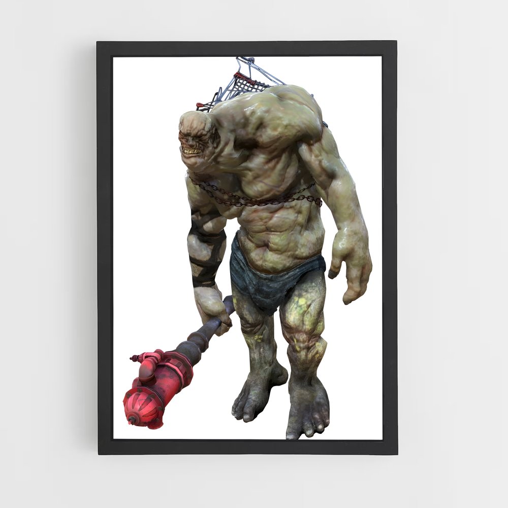 Poster Super Gant Rouge – affiche Fallout (vue 2)